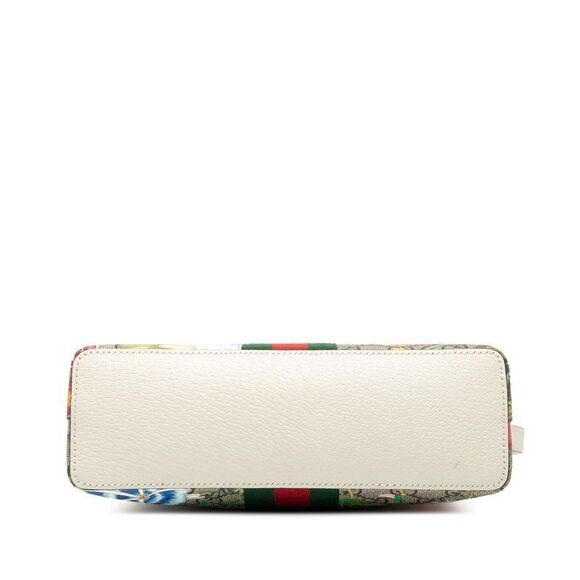 Gucci GG Supreme Flora Sherry Line Crossbody Shoulder Bag 499621 Beige Epony - Picture 3 of 7